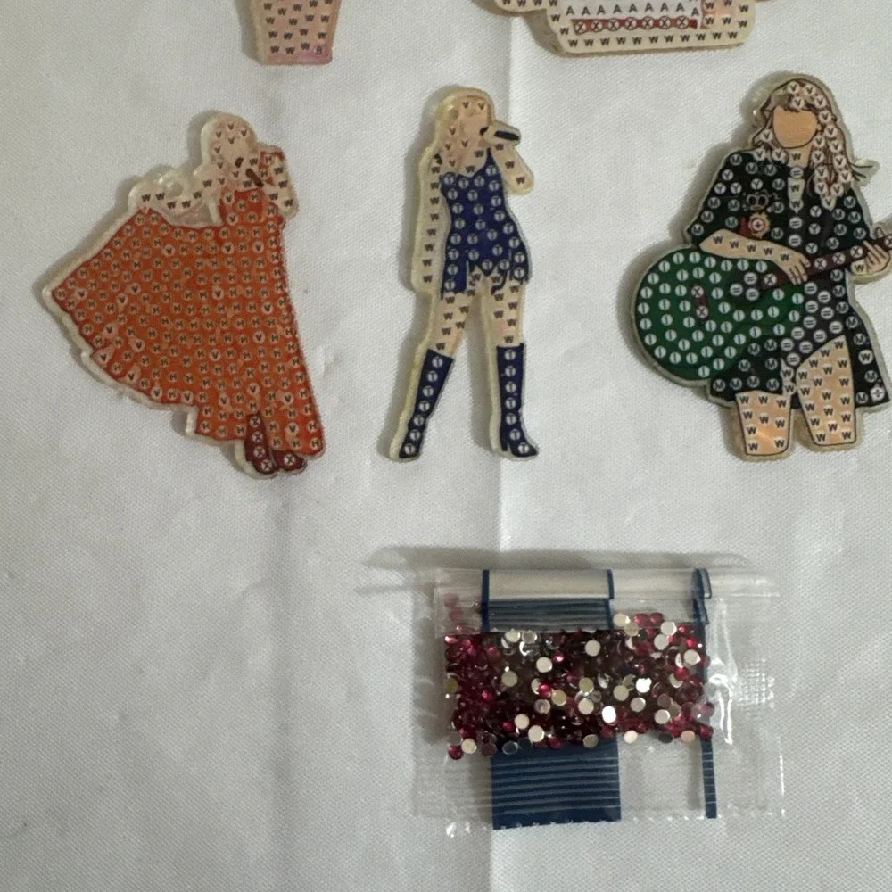 Taylor Swift‎ Keychain Craft Rhinestone Keychain Maker Lover 1989 Lot Of 8